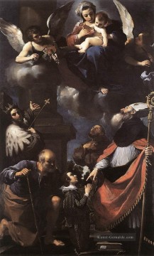  barock - Ein Spender präsentierte die Jungfrau Barock Guercino